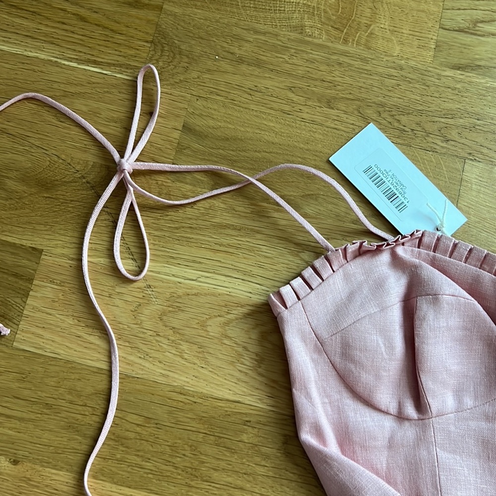 NWT Reformation rima linen two piece skirt set - Picture 8 of 11